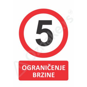 1 032 Brzina 5 Ograničenje brzine 5