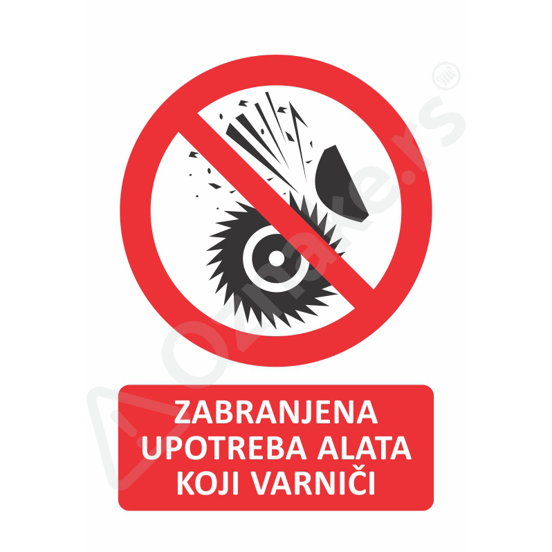 1 049 Varnice Zabranjena upotreba alata koji varniči