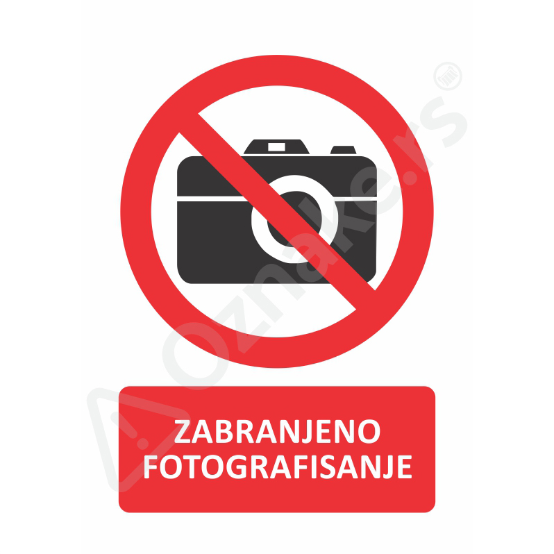 1 058 Fotografisanje Zabranjeno fotografisanje