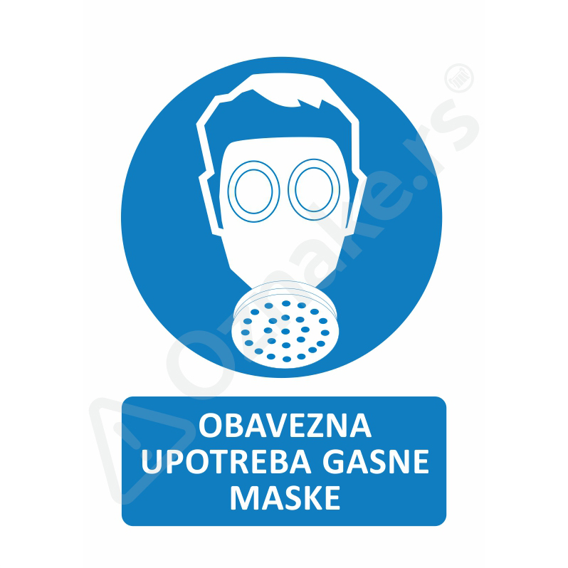 2 003 Gasna maska Obavezna upotreba gasne maske