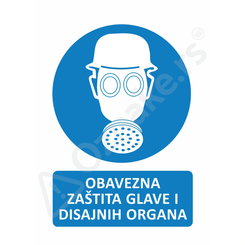 Obavezna zaštita glave i disajnih organa