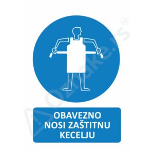 Obavezno nosi zaštitnu kecelju