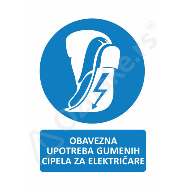 2 018 Gumene cipele Obavezna upotreba gumenih cipela za električare