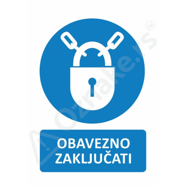 2 062 Zakljucavanje Obavezno zaključati