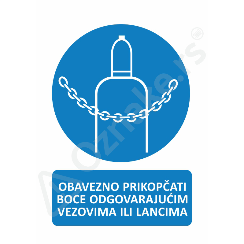 2 067 Boca Obavezno prikopčati boce odgovarajućim vezovima ili lancima