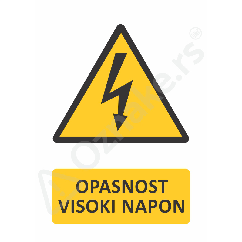 3 018 Visoki napon Opasnost visoki napon