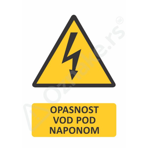 3 021 Vod pod naponom Opasnost vod pod naponom