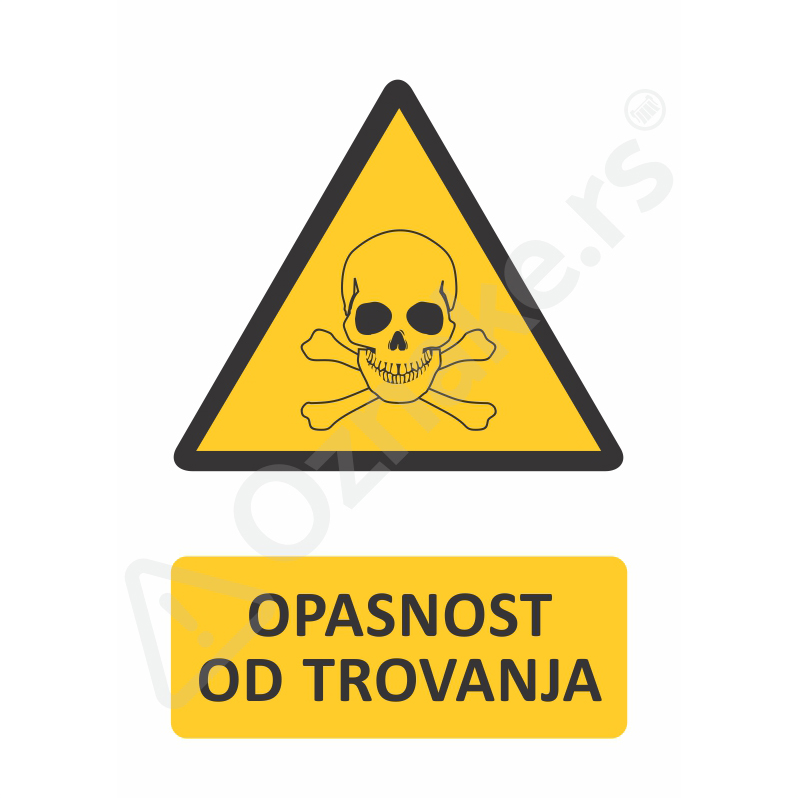 3 033 Trovanje Opasnost od trovanja