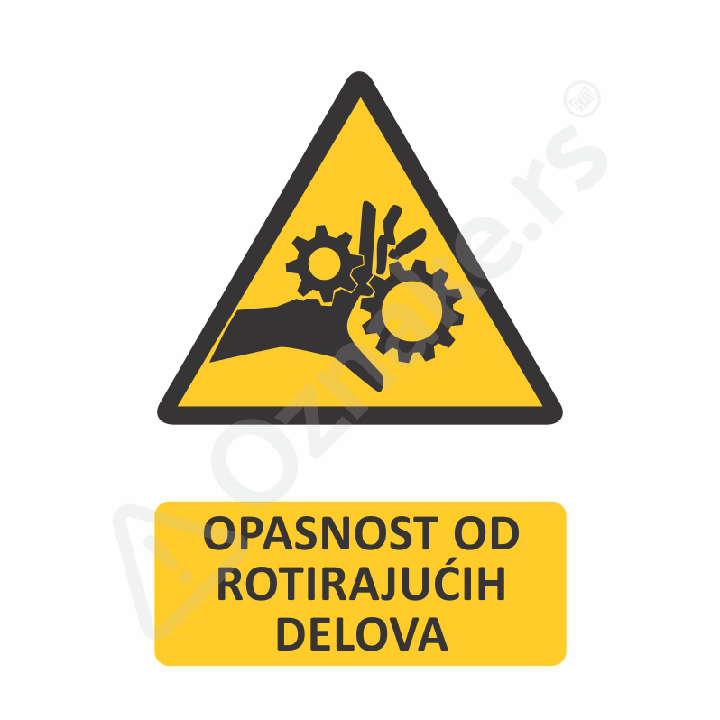 3 067 Rotirajuci delovi Opasnost od rotirajućih delova
