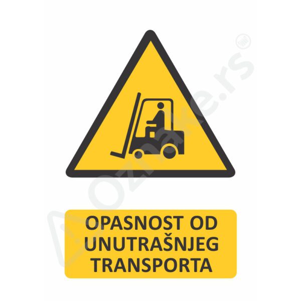 3 070 Transport Opasnost od unutrašnjeg transporta
