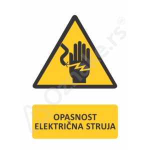3 075 El struja Opasnost električna struja