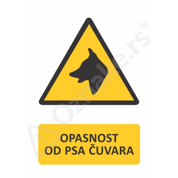 3 084 Pas cuvar Opasnost od psa čuvara