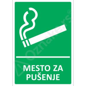 4 174 Mesto za pusenje Mesto za pušenje