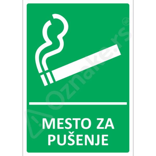 4 174 Mesto za pusenje Mesto za pušenje