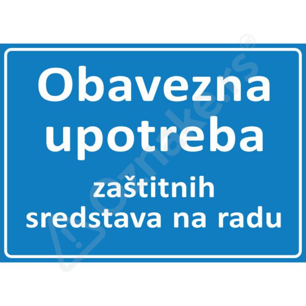 Obavezna upotreba zaštitnih sredstava na radu