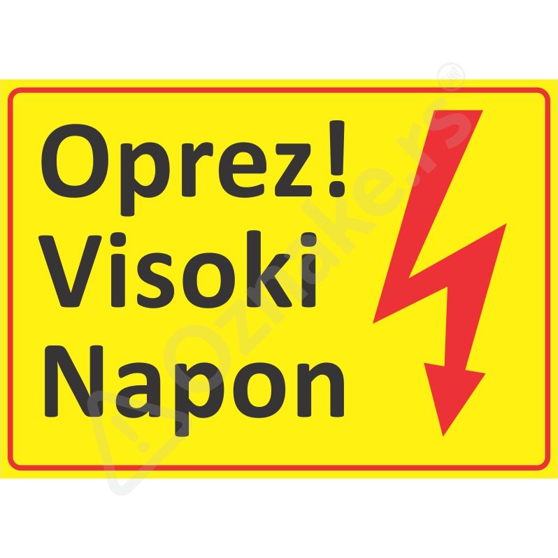 6 051 Visoki napon Oprez Visoki napon