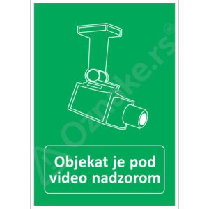 Objekat je pod video nadzorom