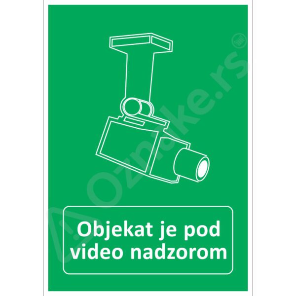 6 097 Video nadzor Objekat je pod video nadzorom
